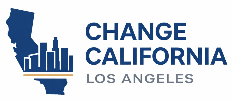 Change California LA logo for Los Angeles public information platform